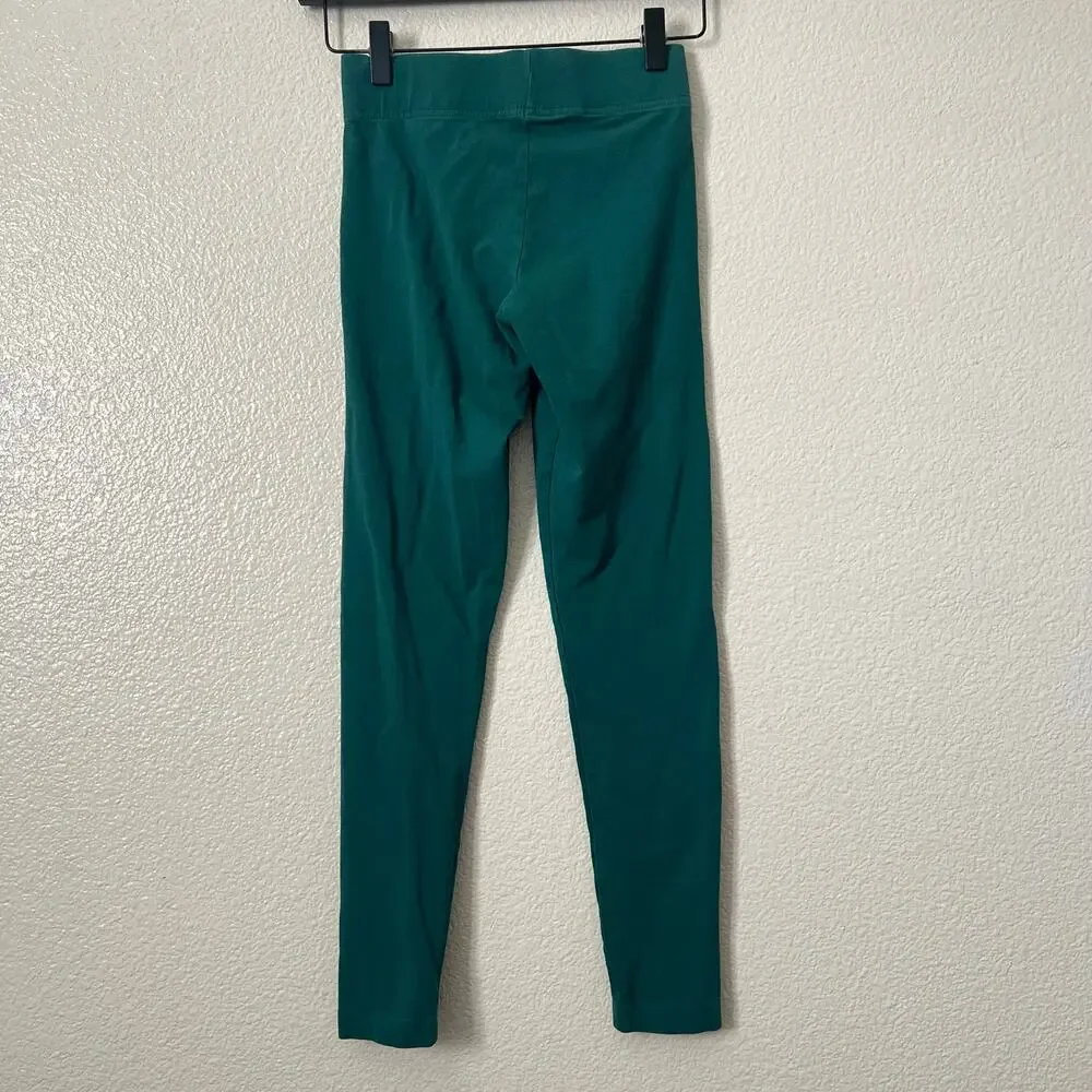 Adidas Essentials Linear Legging Forest Green White Logo FM6691